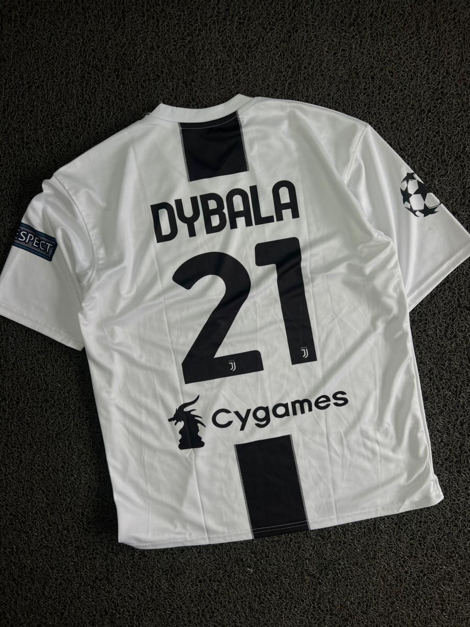 Juventus 2018/19 Home Jersey – Dybala #21 | Champions League Edition | Five Sleeve Jersey