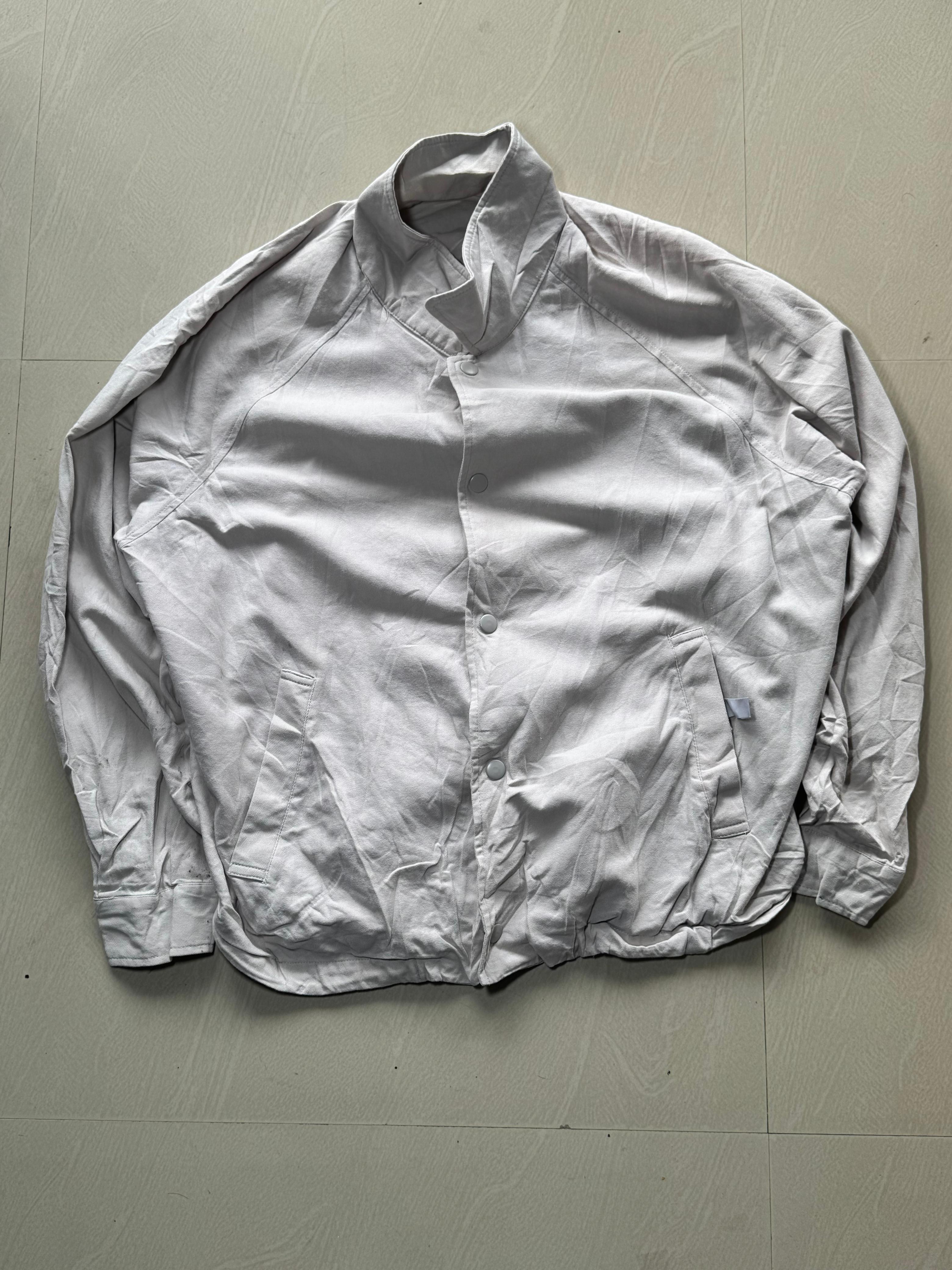 Men's Oversized Snap Button Bomber Jacket