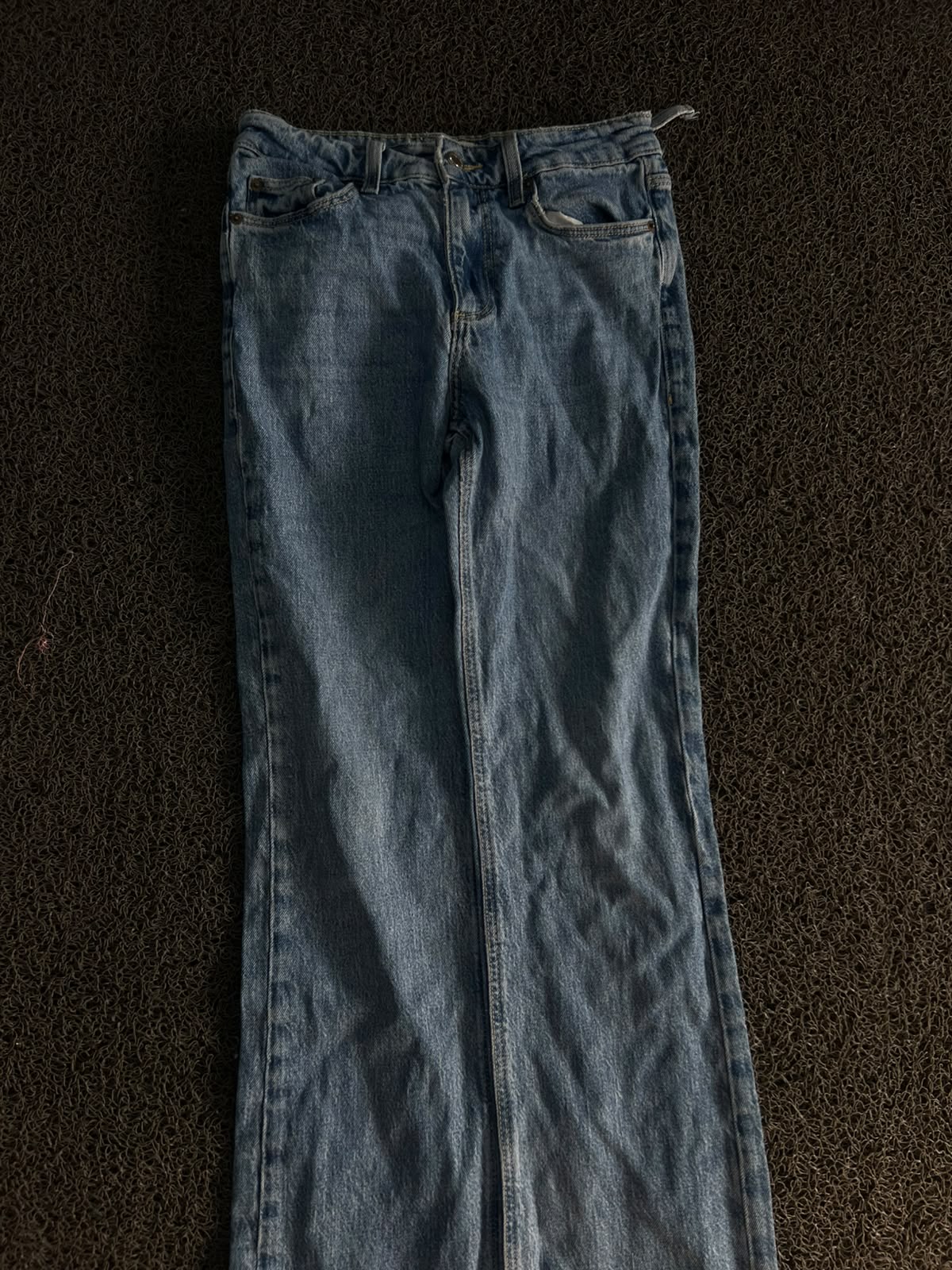 ZARA Vintage Light Wash Wide Leg Denim Jeans