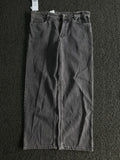 NWT Zara Men's Wide Leg Jeans in Faded Dark Gray ⚠️ No Button