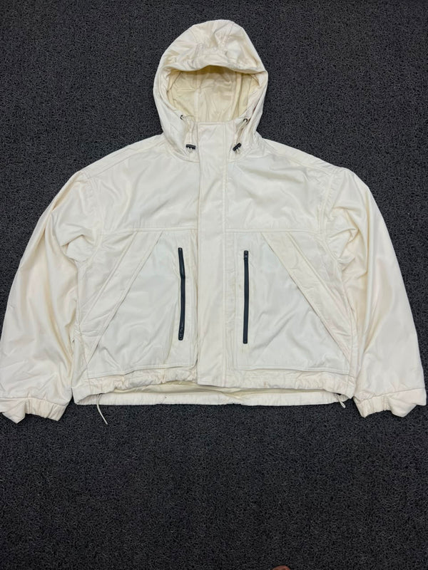 Vintage Neutral Hooded Jacket | Lightweight Outerwear