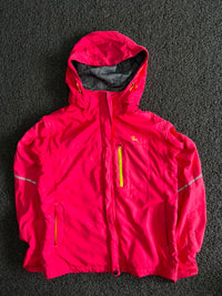Pink Hooded Outdoor Waterproof Jacket