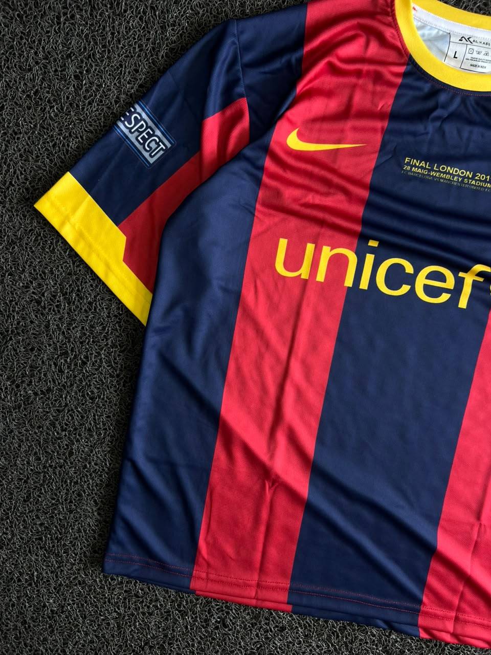 FC Barcelona 2010–11 UEFA Champions League Final Home Jersey – Lionel Messi #10 – Five Sleeve
