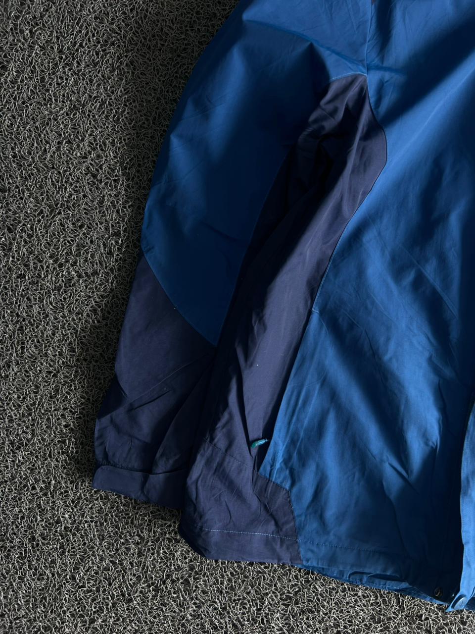 Blue Waterproof Windbreaker Jacket – Full Zip Outdoor Rain & Hiking Shell