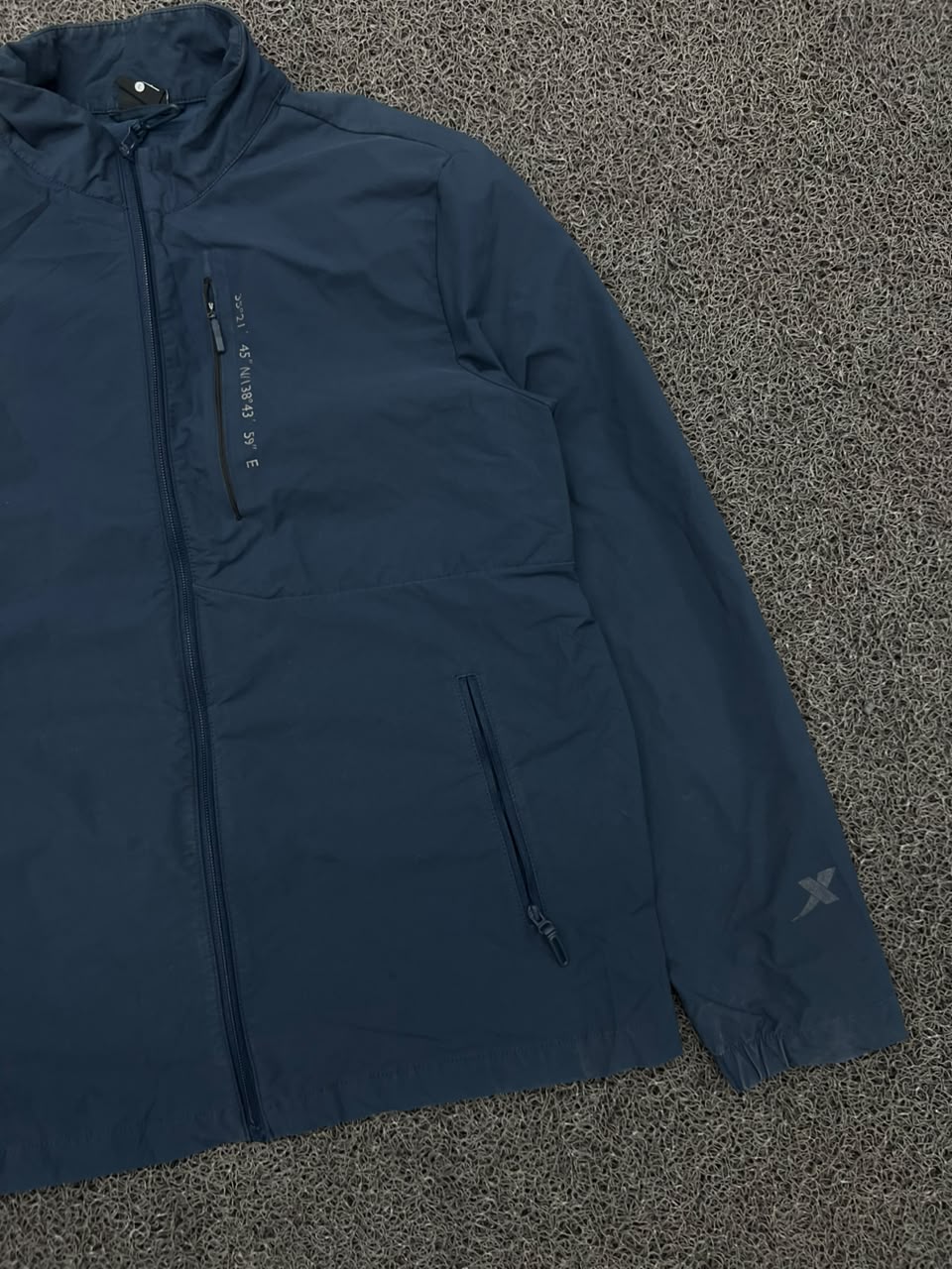 Lightweight Full Zip Windbreaker Jacket with Zip Chest Pocket