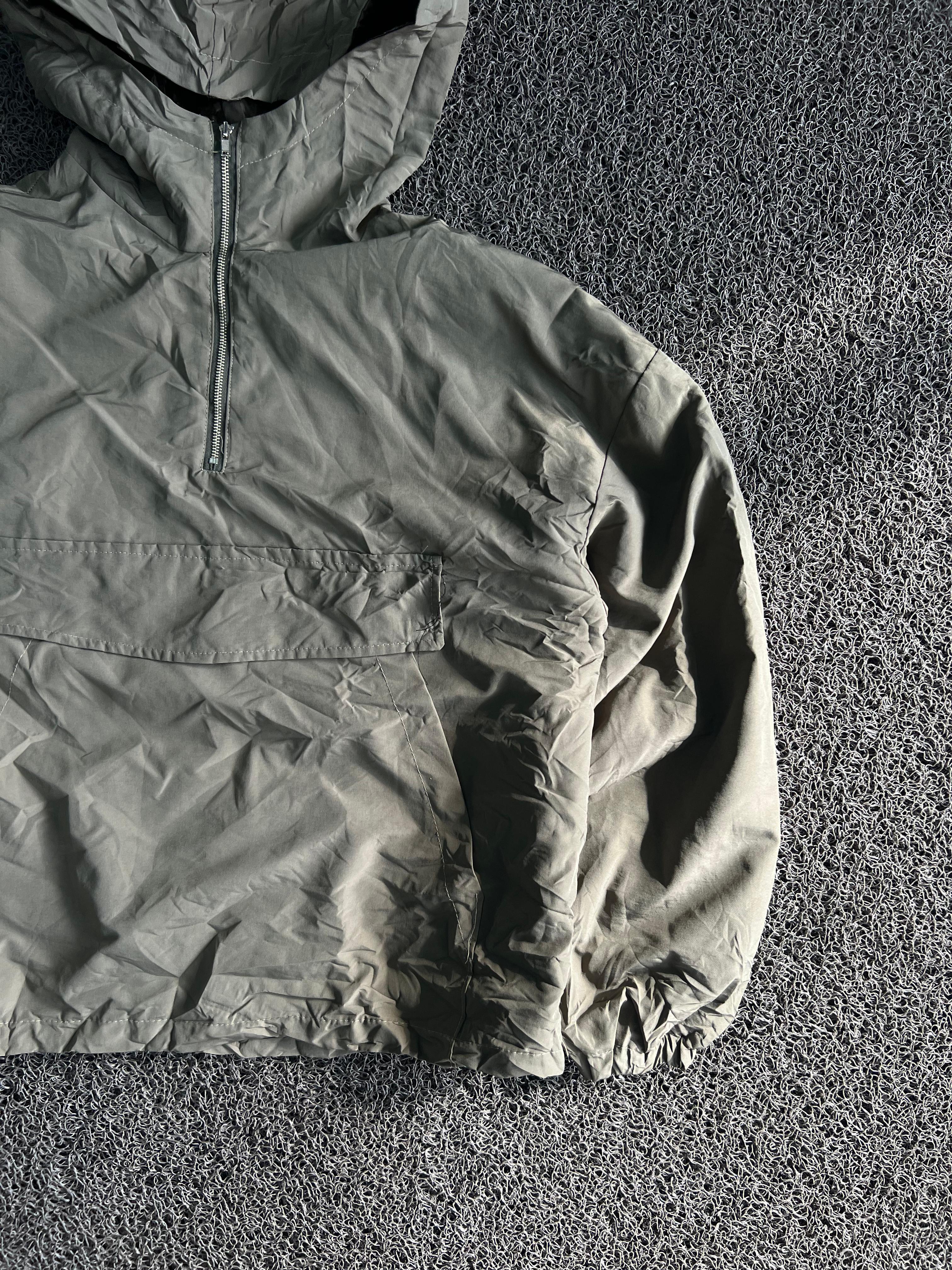 Half-Zip Hooded Anorak Jacket
