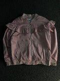 Ruffle Bomber Jacket – Lightweight Zip-Up Casual Outerwear