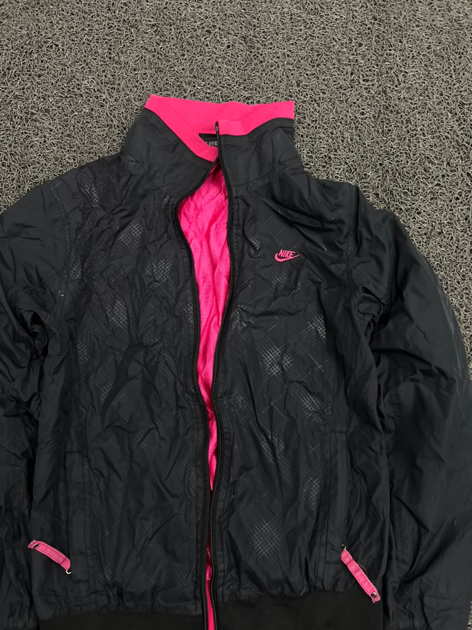 Nike Black & Pink Full Zip Track Jacket |⚠️ No Zip |Good Condition
