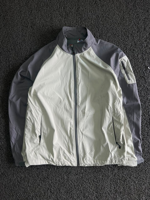 Two-Tone Lightweight Zip-Up Jacket ⚠️ Small Stains