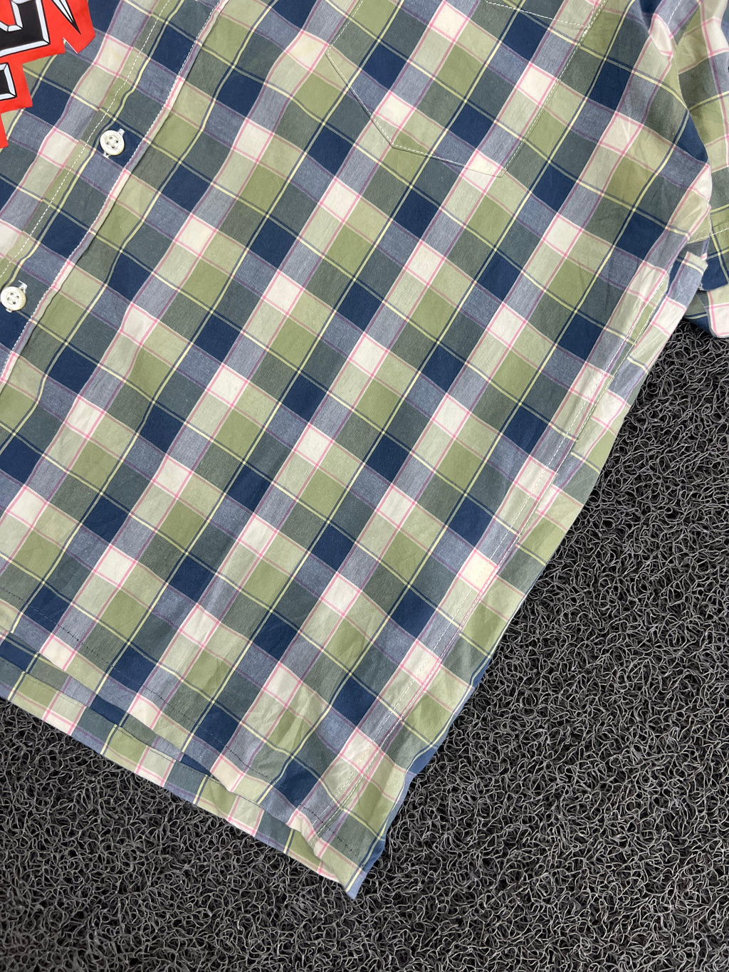 Plaid Short Sleeve Button-Up Shirt – Regular