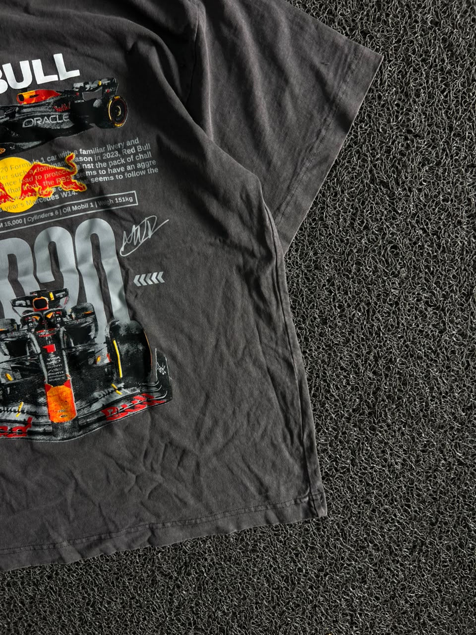 Red Bull Racing RB20 Formula 1 Graphic Oversized T-Shirt – Black