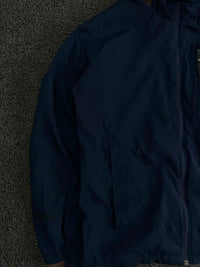 Navy Blue Outdoor Full-Zip Windbreaker Jacket