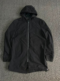 Vintage Black Hooded Utility Jacket