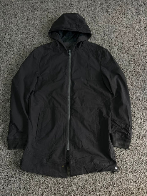 Vintage Black Hooded Utility Jacket