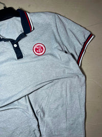 Vintage Grey School Polo T-Shirt – Classic Uniform Style