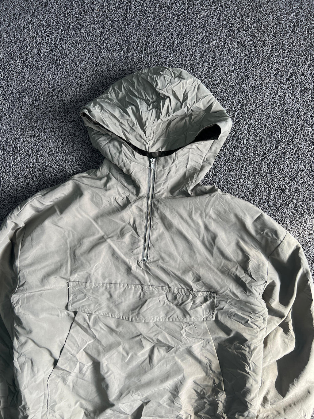 Half-Zip Hooded Anorak Jacket