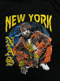Vintage New York NAS Graphic Sleeveless T-Shirt – Black