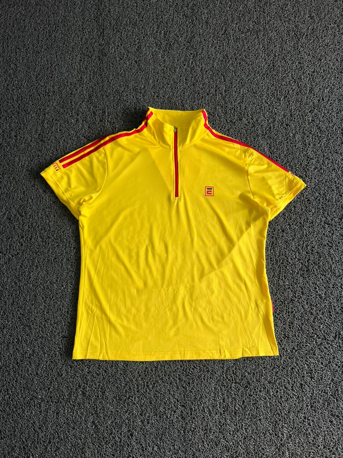 Vintage Yellow E-Sports Quarter-Zip Athletic T-Shirt