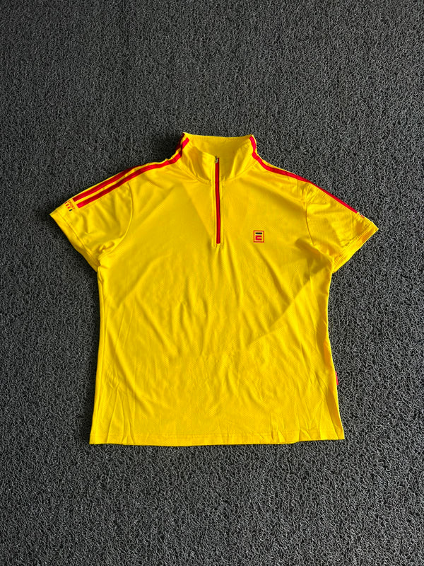 Vintage Yellow E-Sports Quarter-Zip Athletic T-Shirt