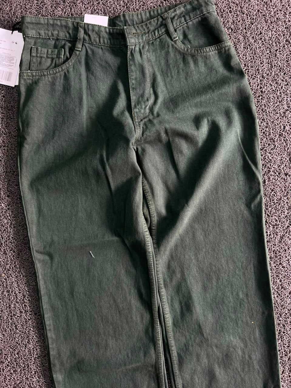 Green Casual Denim Jeans