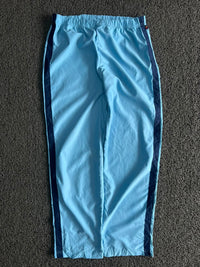 Vintage Sky Blue Side-Stripe Track Pants