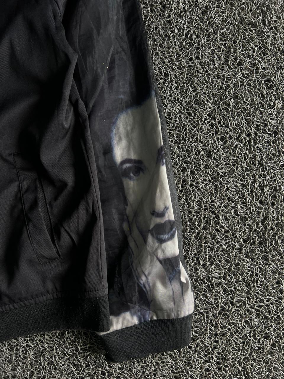 Graphic Sleeve Bomber Jacket – Full Zip Casual Streetwear Jacket