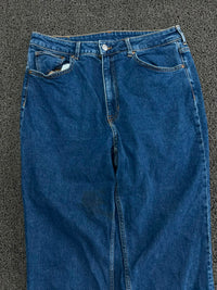 Premium Thrift Blue Straight Leg Jeans
