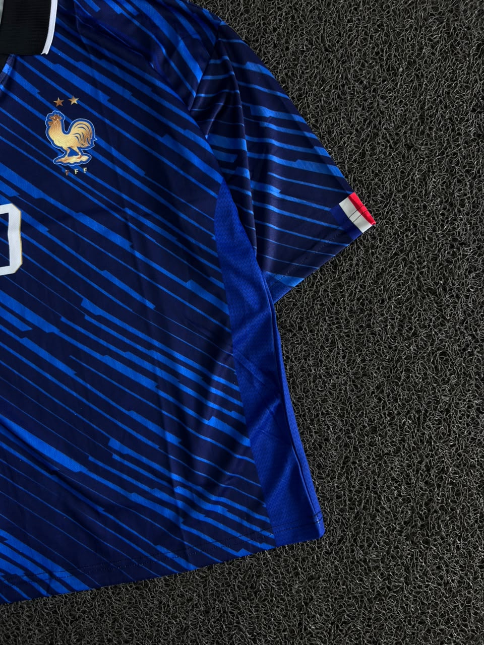 Nike France #10 Mbappé Blue Home Football Jersey – Five Sleeve Collared Edition