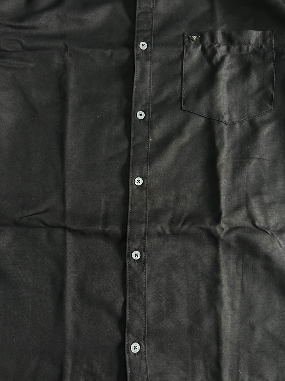 Classic Black Long Sleeve Button-Up Shirt