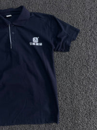 Vintage Polo T-Shirt with Chinese Logo Print