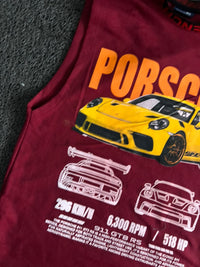 Porsche 911 GT3 RS Graphic Sleeveless Muscle Tee
