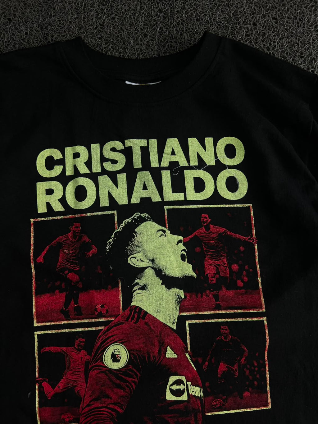 Cristiano Ronaldo Graphic Oversized T-Shirt – Half Sleeve Football Print Tee
