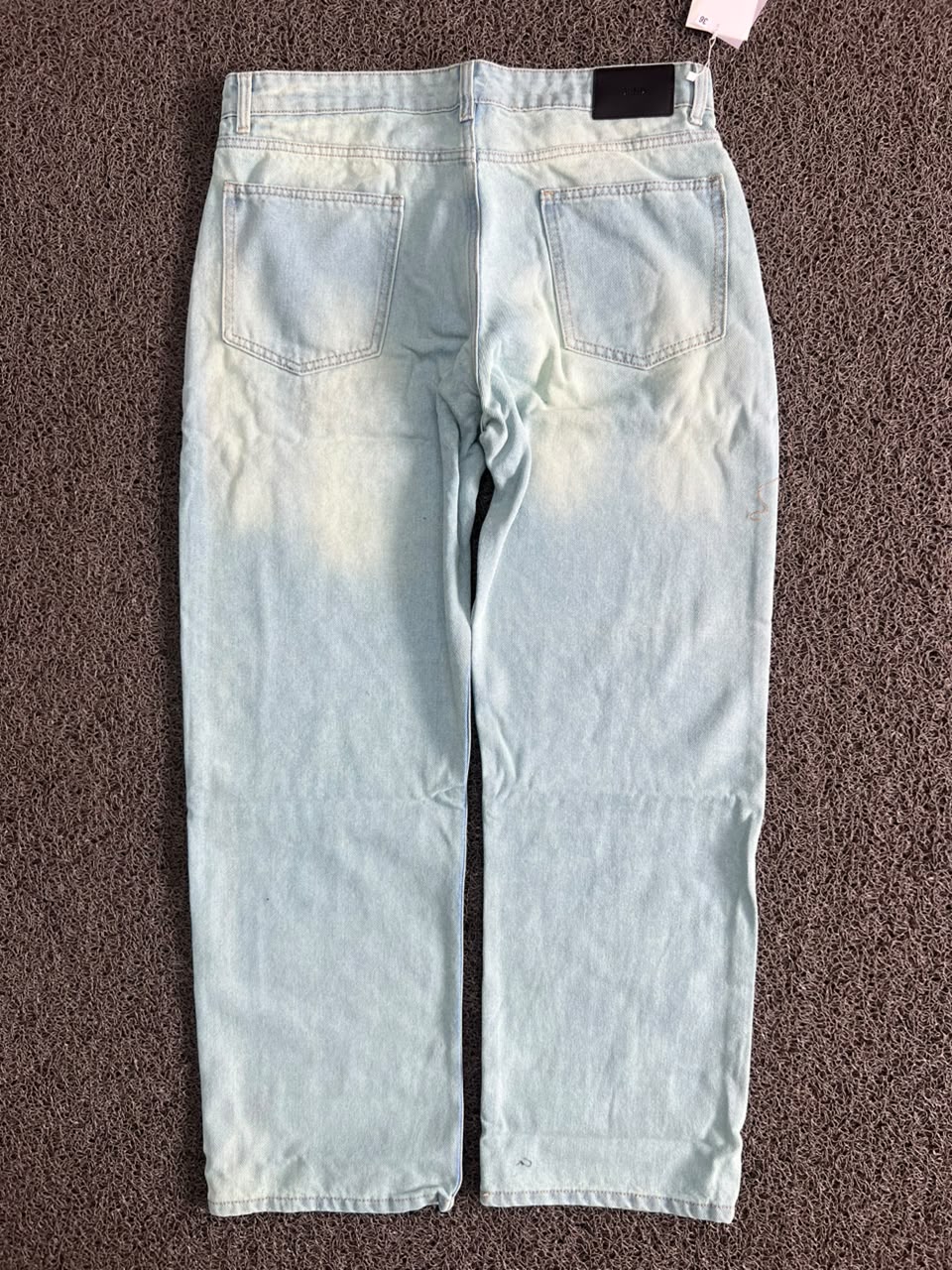 Vintage Light Wash High-Waisted Straight Leg Denim Jeans – Classic Blue Unisex