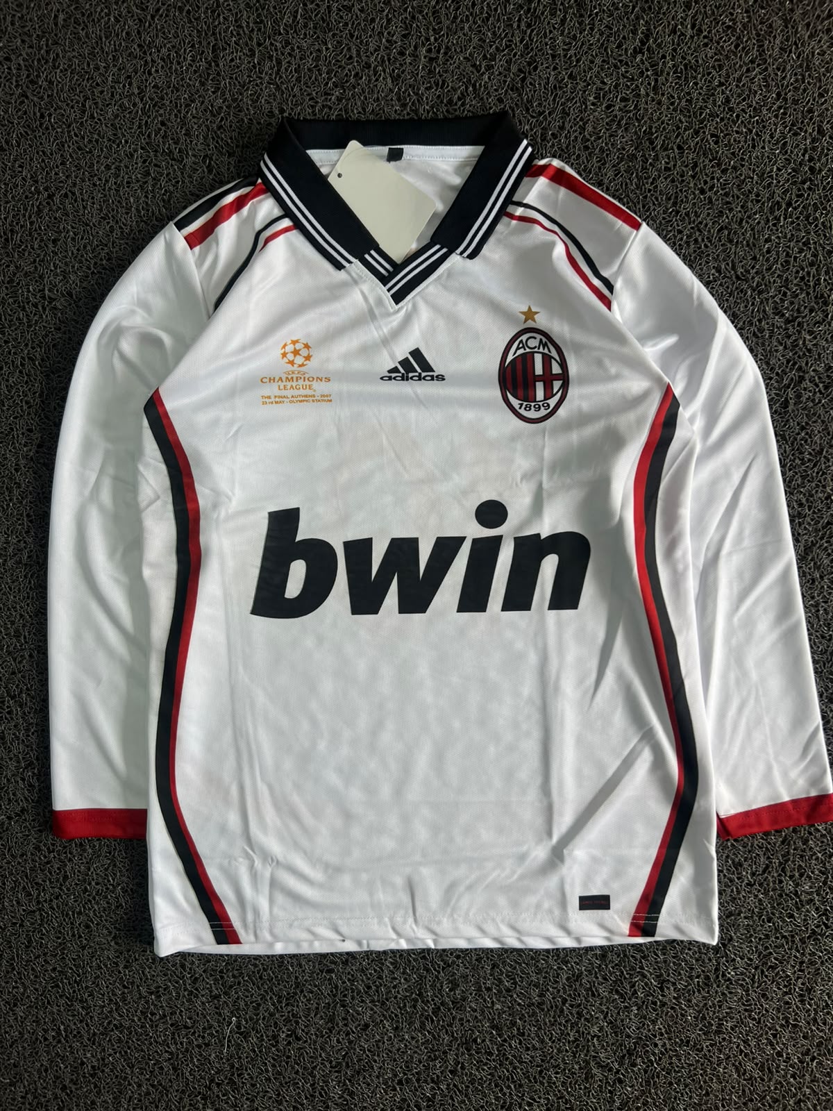 AC Milan 2025/26 Away Jersey – Rafael Leão #10 Long Sleeve | White | UEFA Champions League Edition