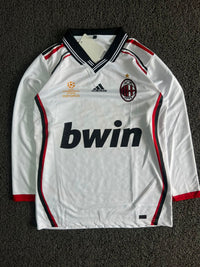 AC Milan 2025/26 Away Jersey – Rafael Leão #10 Long Sleeve | White | UEFA Champions League Edition