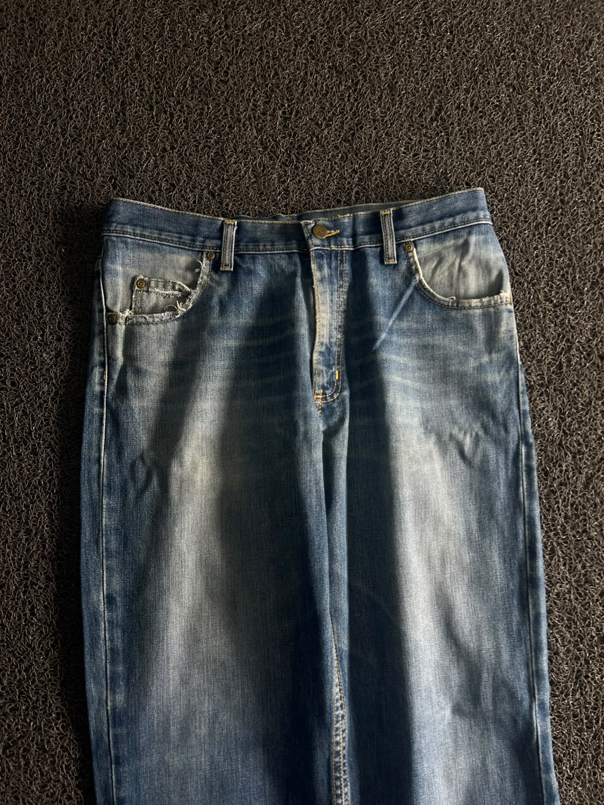 Vintage Blue Denim – Washed Finish | Casual Streetwear
