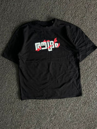 Rawdhram Oversized Black T-Shirt Graphic