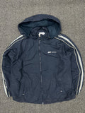 Vintage Reebok Black Hooded Windbreaker Jacket – Unisex
