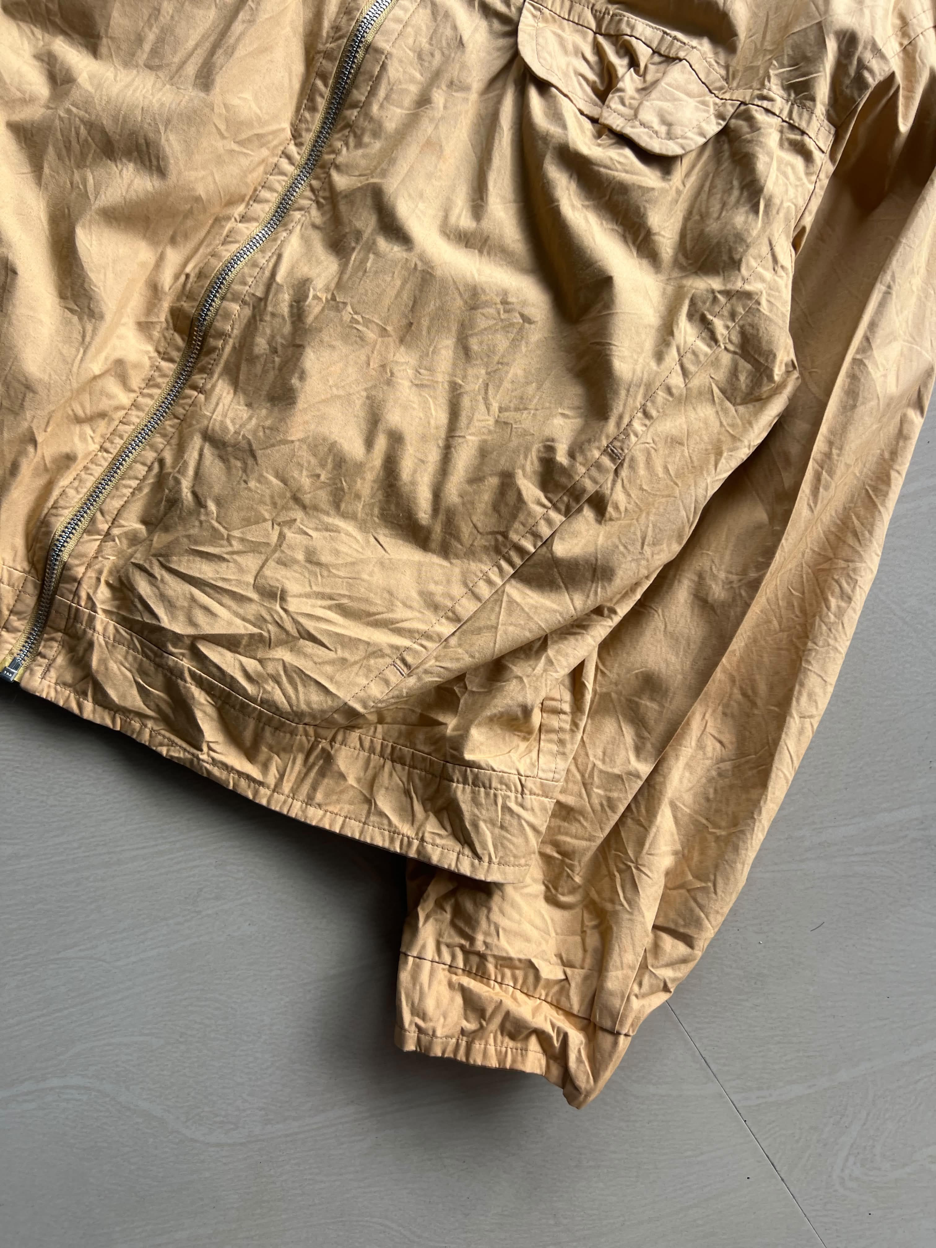 Tan Lightweight Utility Jacket with Flap Pockets