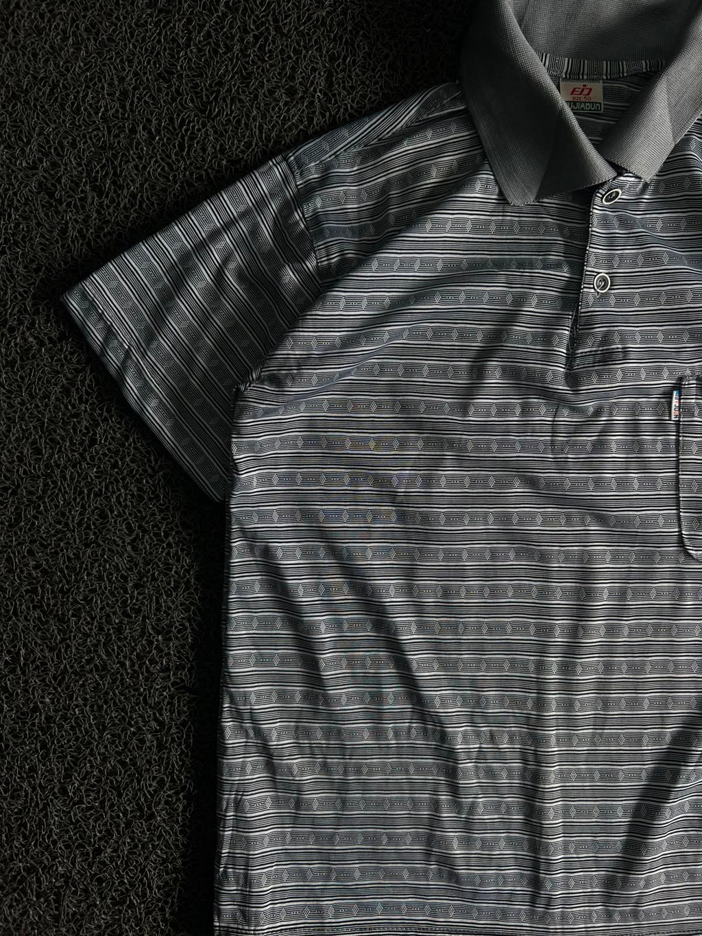 Vintage Striped Polo T-Shirt – Classic Pocket Polo | Retro Casual Golf Style