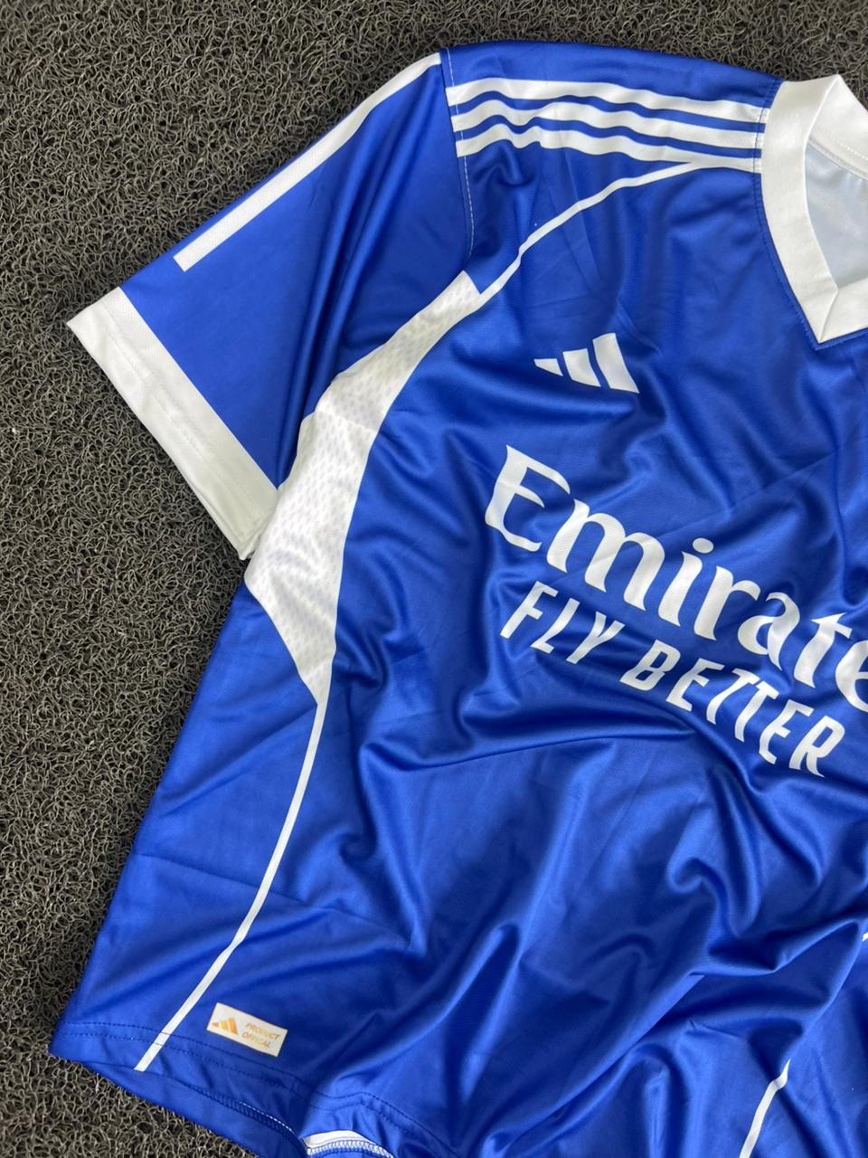 Real Madrid Blue Ronaldo #7 Premium Football Five Sleeve Jersey