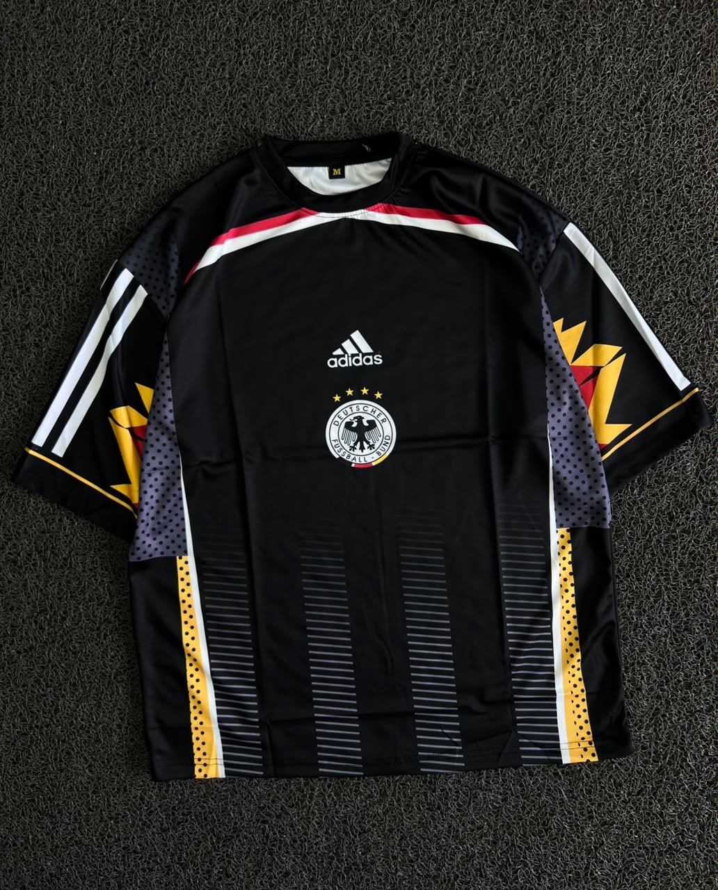 Adidas Germany 1994 Away Jersey – Toni Kroos #8 | Five Sleeve Edition | Black Retro Football Jersey