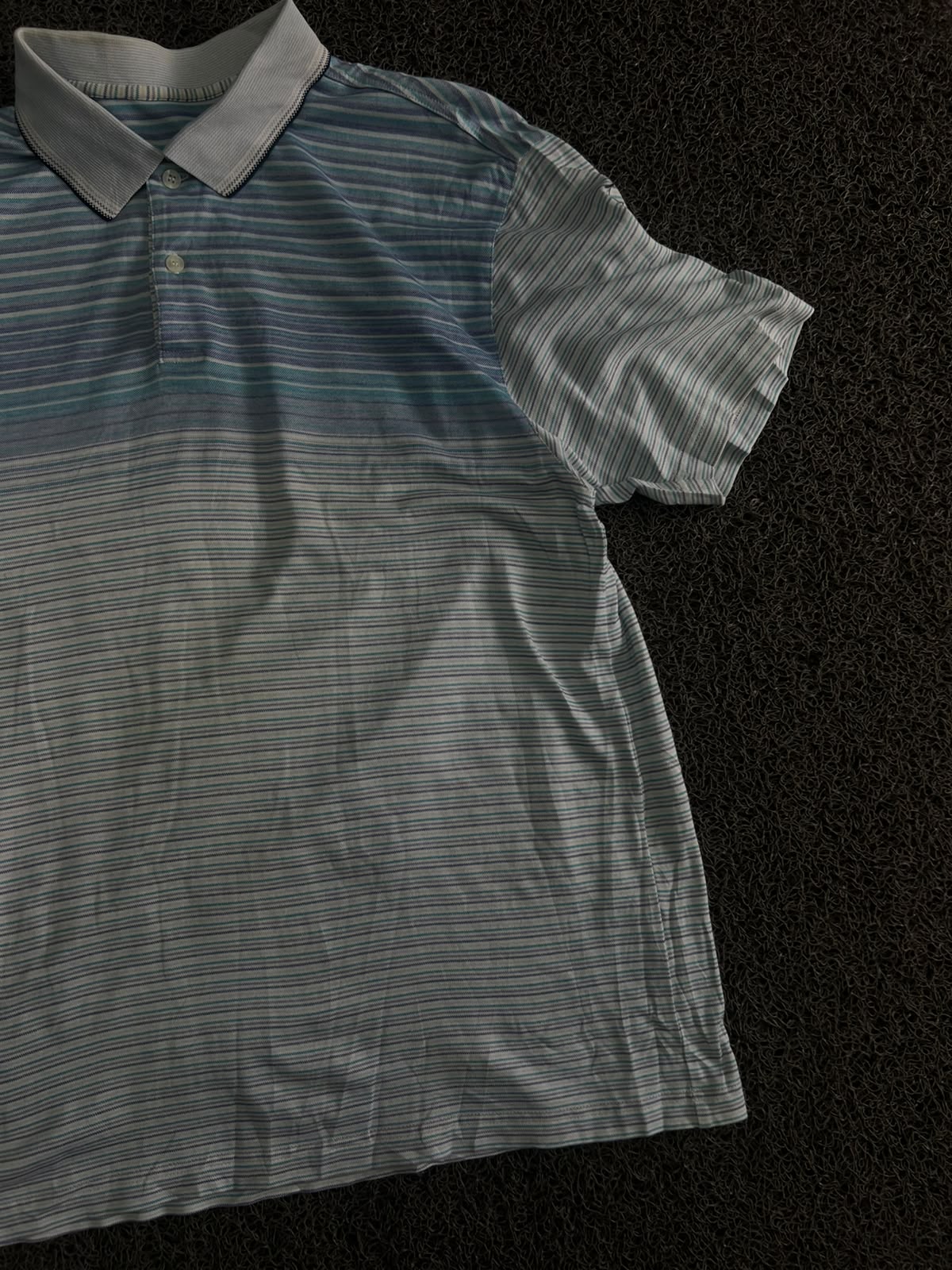 Vintage Striped Polo T-Shirt