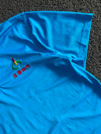 Blue Embroidered Logo Polo T-Shirt