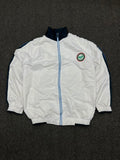 Vintage Chinese School White Zip-Up Track Jacket