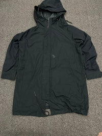 Black Hooded Utility Parka Jacket