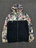 Floral Hooded Windbreaker Jacket – Lightweight Full Zip Casual Outdoor Jacket