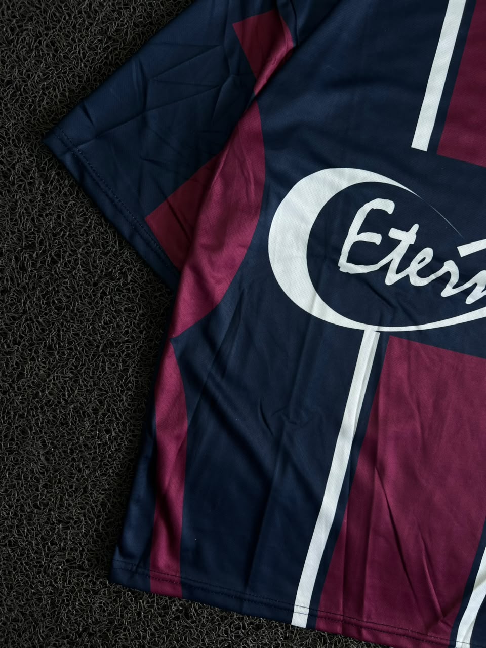 PSG Dembélé #10 Home Football Five Sleeve Jersey – Navy/Maroon Fan Edition