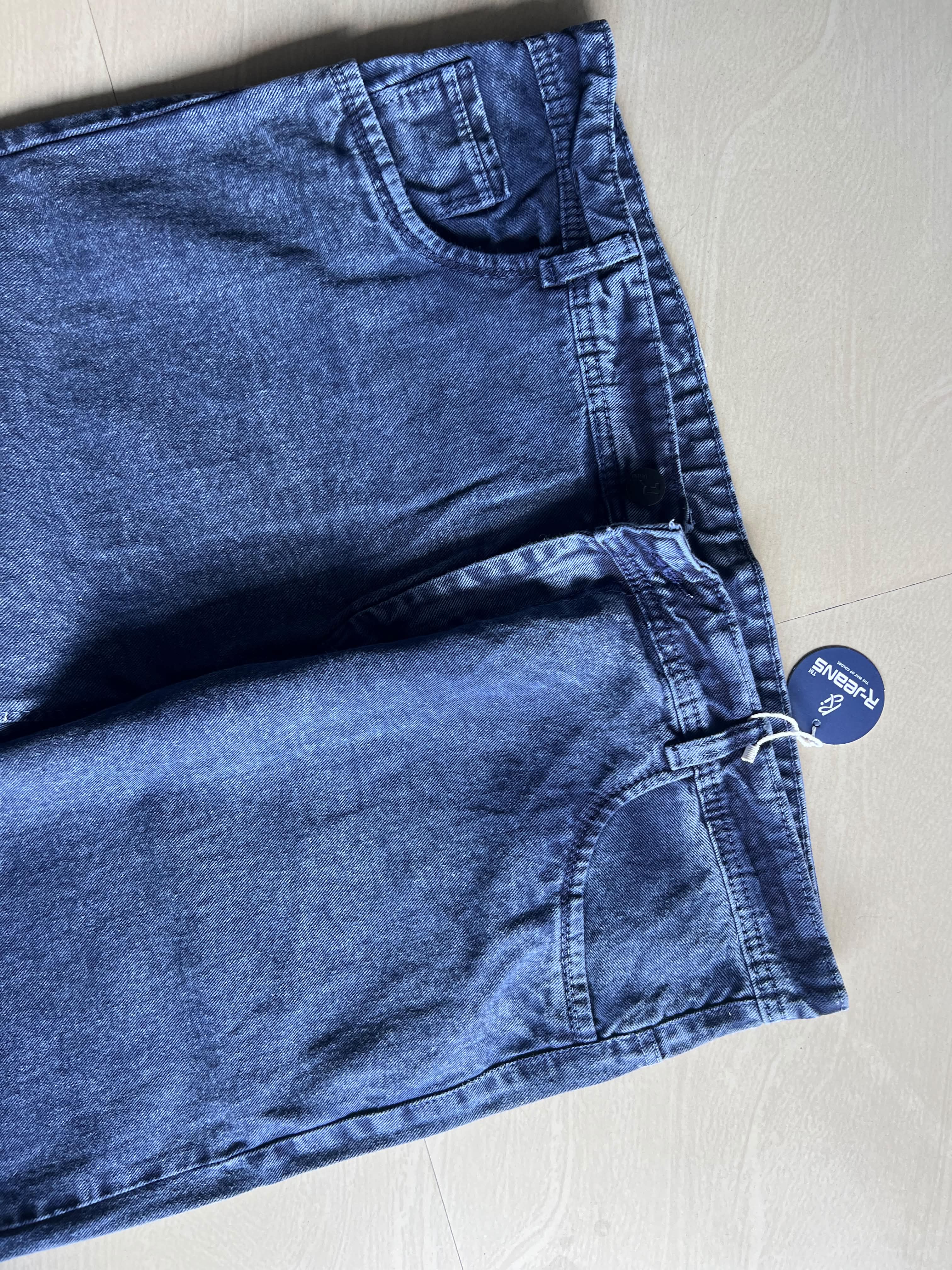 Vintage Wash Blue Denim Jeans – Relaxed Fit