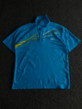 Vintage Antaon Blue Graphic Polo T-Shirt